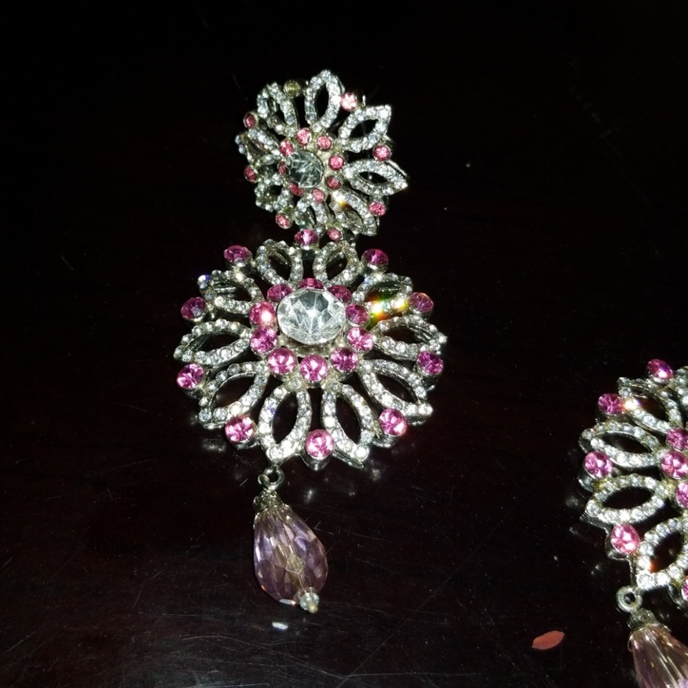 Fancy Pakistani/indian earrings - Picture 2 of 4